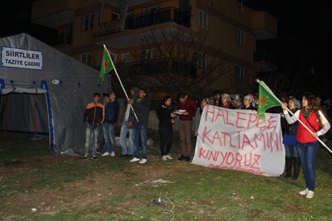 Halepçe katliamı için taziye çadırı kurdular ...