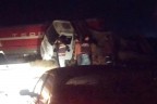 Eskihisar’da tren kamyona çarptı
