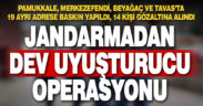 Uyuşturucu tacirlerine şafak operasyonu: 19 baskın, 14 gözaltı