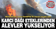 Göveçlik sırtında orman yangını çıktı
