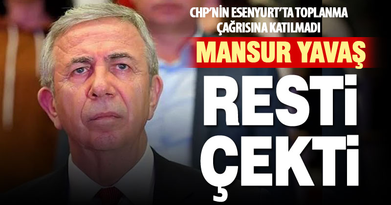 Mansur Yavaş’tan Esenyurt kararı: Resti çekti